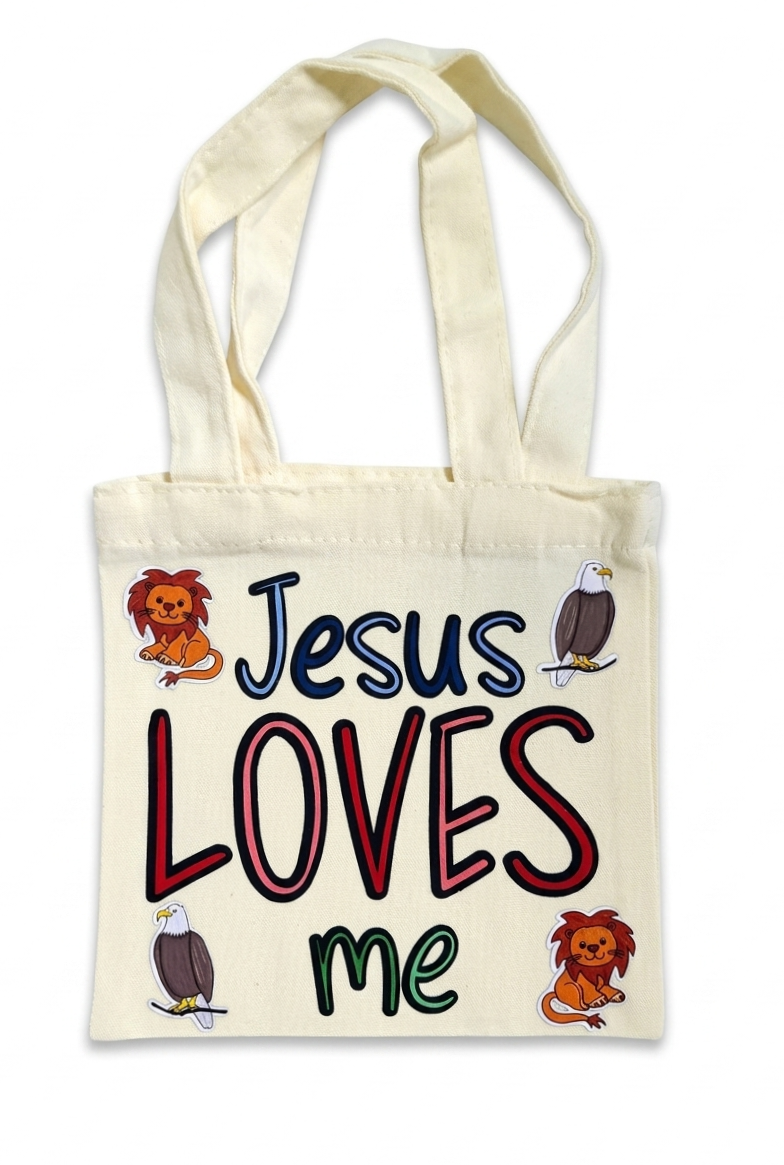Boys' Jesus Loves Me Tote Bag