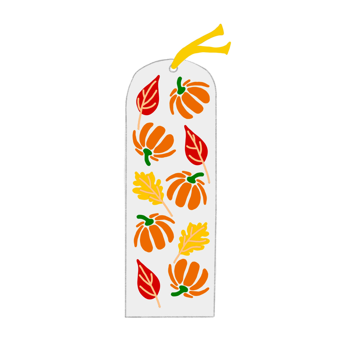 Leaves And Pumpkins Bookmark