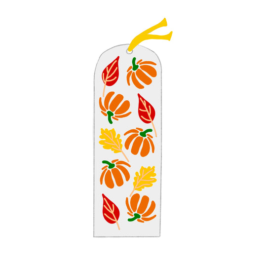 Leaves And Pumpkins Bookmark
