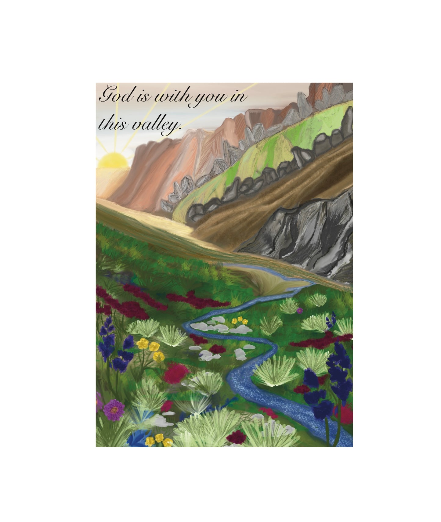 Valley Greeting Card