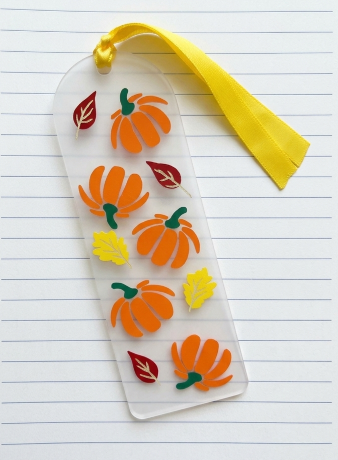 Leaves And Pumpkins Bookmark