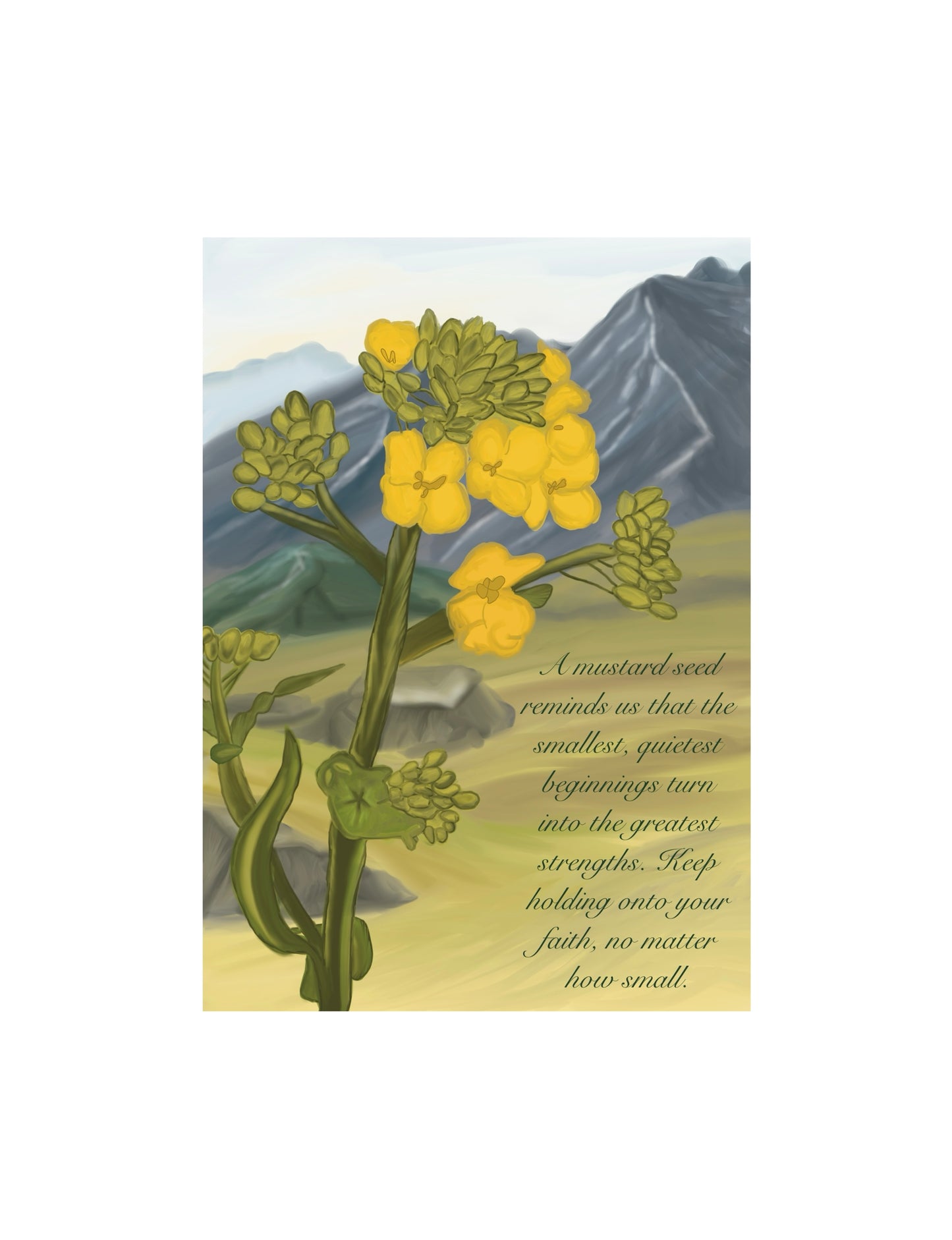 Mustard Seed Greeting Card