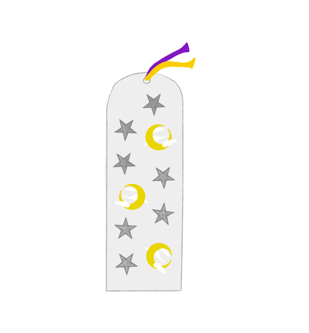 Moon and Stars Bookmark