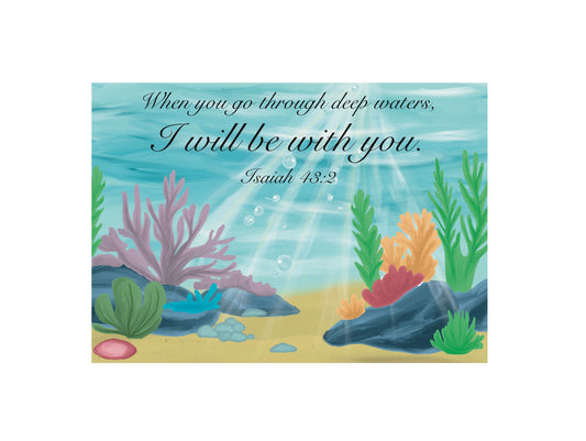 Isaiah 43:2 Greeting Card