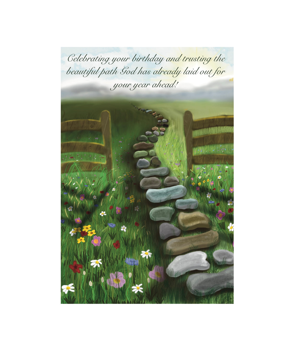 Stepping Stones Greeting Card