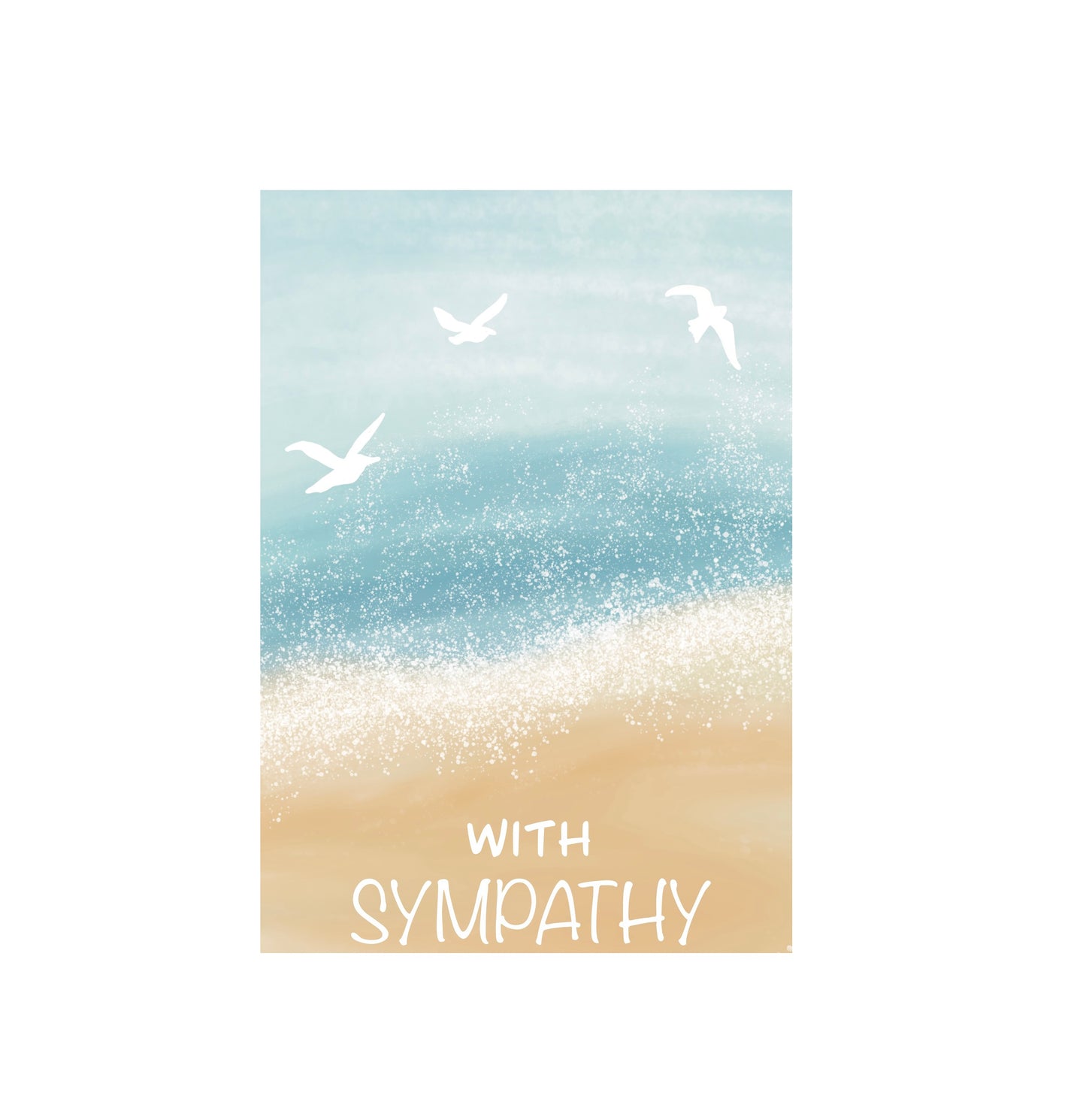 Sympathy Beach Greeting Card