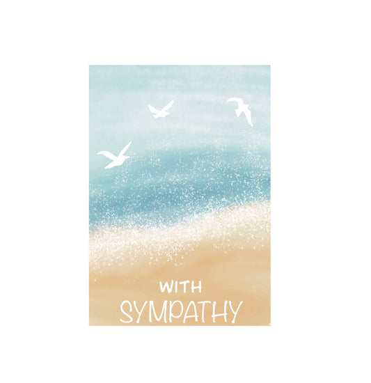 Sympathy Beach Greeting Card