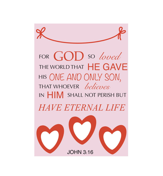 John 3:16 Greeting Card