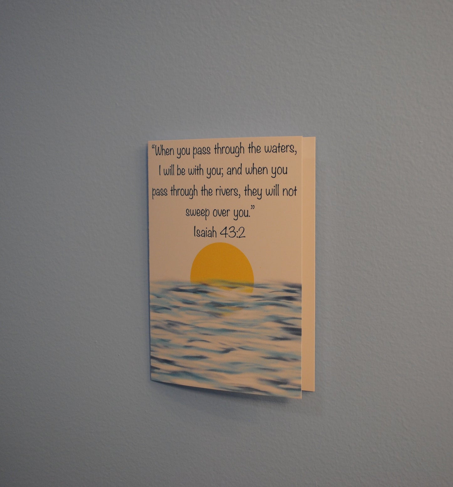 Isaiah 43:2 Greeting Card