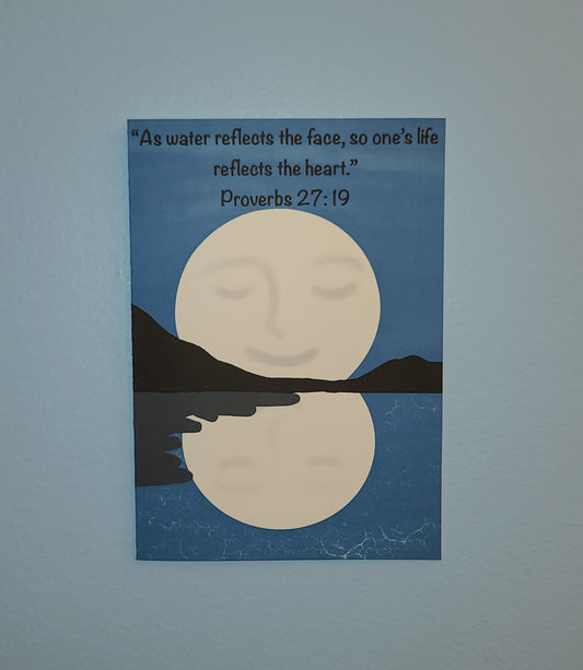 Proverbs 27:19 Greeting Card