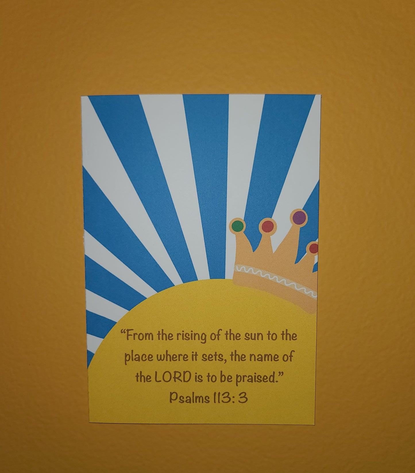 Psalm 113:3 Greeting Card