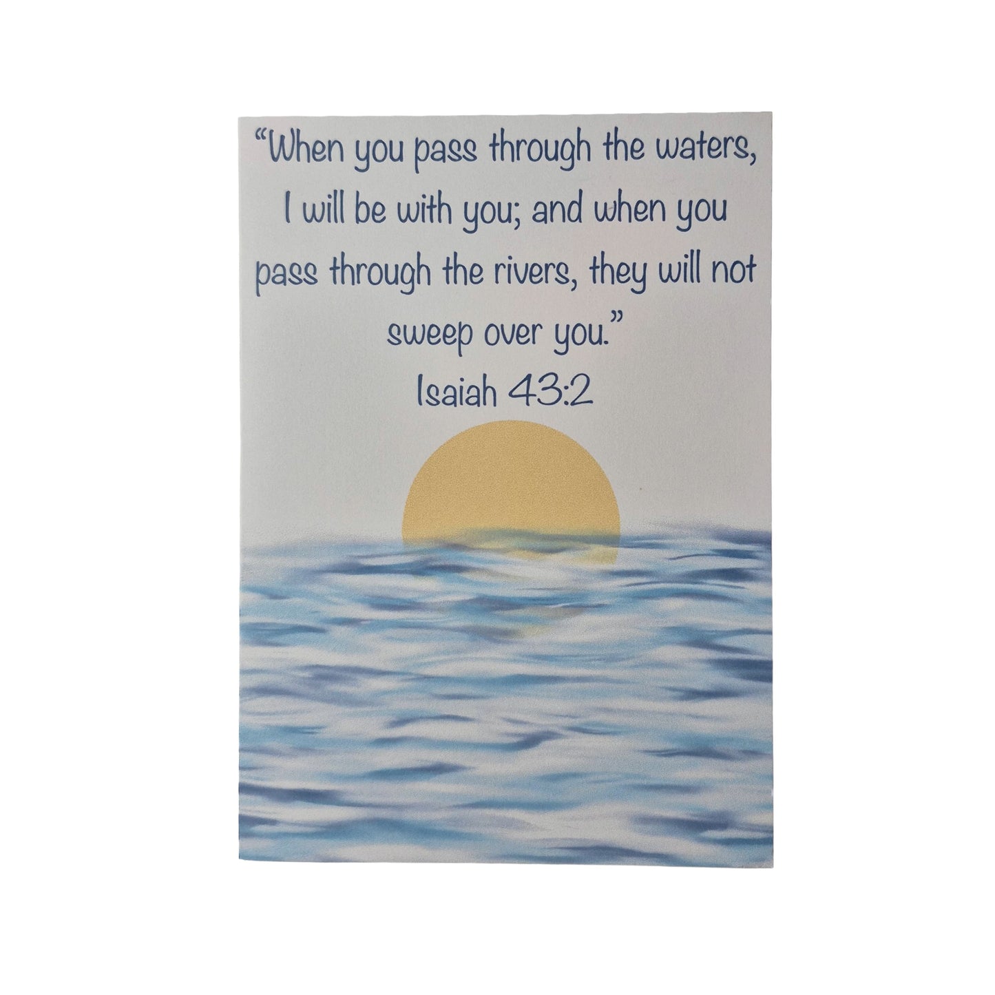 Isaiah 43:2 Greeting Card