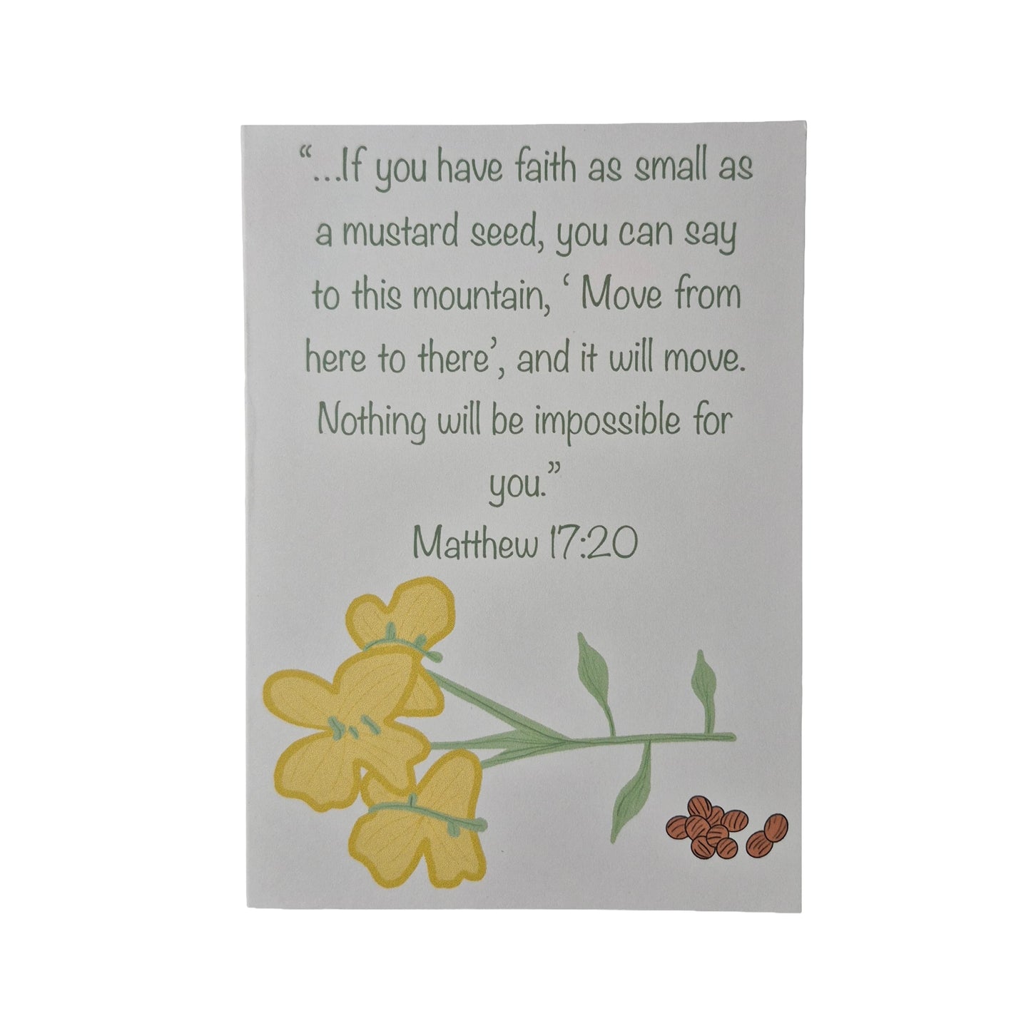 Matthew 17:20 Greeting Card