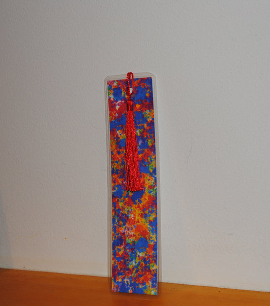 Splatter Paint Bookmark