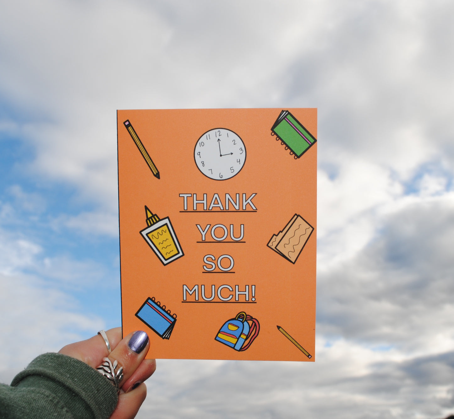 Teacher Pack of Thank You Greeting Cards